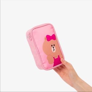 Pink line friends ss pouch